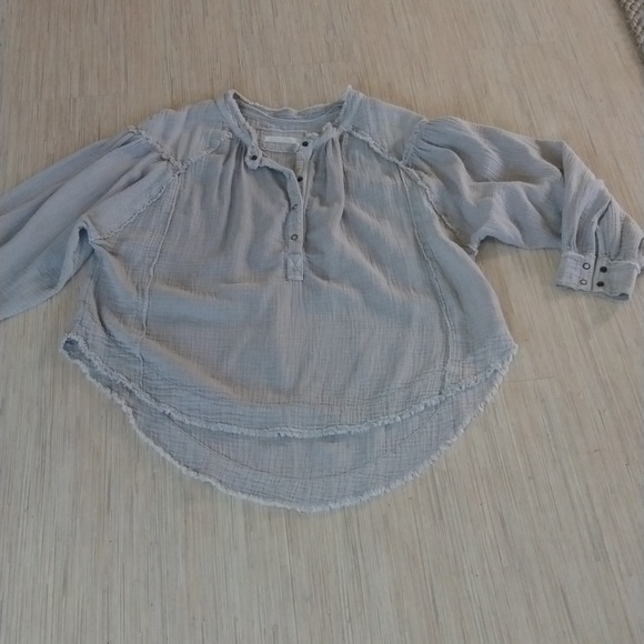 Free People Flare Cotton Top Size L - Picture 1 of 7